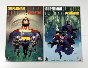 Superman und Batman vs Aliens und Predator #1-2 Komplettsatz (2007) - Bild 1 von 5