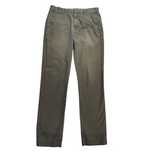Banana Republic Aiden Chinohose Herren 33 x 33 grau schmale Passform Baumwolle flache Vorderseite - Bild 1 von 9