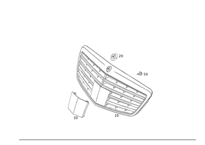 Placa original Mercedes-Benz 221-888-00-41 Foto 1 de 2