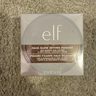 ELF Halo Glow Setting Powder - e.l.f. Weightless Airbrushed Poreless Deep/Dark - Image 1 of 2
