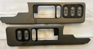 88-94 Chevy GMC Silverado Sierra OBS Power Window Door Panel Switches Bezels OEM - Picture 1 of 9