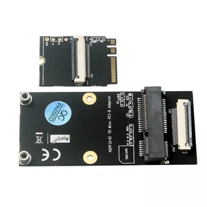 NEU M.2 (NGFF) Schlüssel A/E/A+E auf Mini PCI-E Adapter mit FFC Kabel Gehäuse - Bild 1 von 9