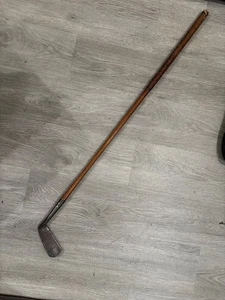 Antico albero in hickory putter MOHAWK cromato #9 raro mancino - Foto 1 di 5