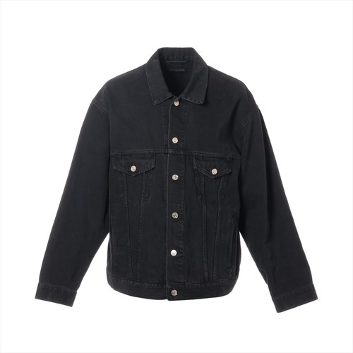 Balenciaga 21 anni giacca denim cotone e poliestere XS unisex nero 678354 Spra