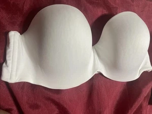 Maidenform ~ Damen Trägerloser BH Verdeckter Bügel Wandelbar Weiß ~ 38D - Bild 1 von 4