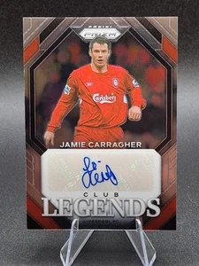 2023-24 Jamie Carragher Club Legends Auto Panini Prizm Premier League Liverpool - Picture 1 of 2