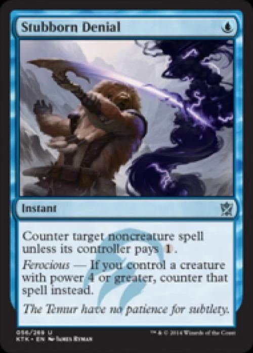 Stubborn Denial -Foil Medium Play MTG Khans of Tarkir - Image 1 of 1