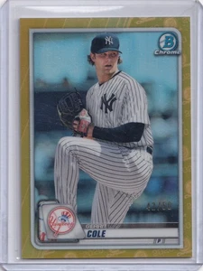 2020 Bowman Cromo Gerrit Cole Oro Rifrattore #'d 42/50 VERO ORO YANKEES - Foto 1 di 2