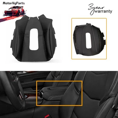 For 2015 2016 17-20 Cadillac Escalade Console Lid Armrest Vinyl Cover Black US - Image 1 of 4