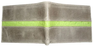 RFID SHIELD HANDMADE CALFSKIN LEATHER WALLET BIFOLD OSTRICH      LIMITED 1 OF 9  - Picture 1 of 6