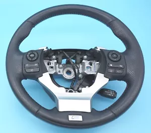 Lexus CT200h ZWA10 F Sport Steering Wheel Black Leather Red Stitch OEM Genuine - Picture 1 of 11