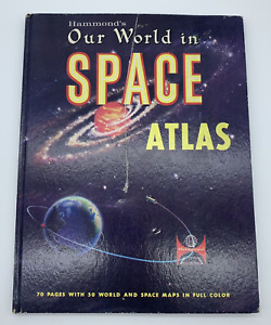Hammond's Our World in Space Atlas 1963 in Full Color Great Condition!