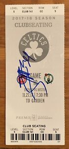 Tobias Harris Signed Pistons Celtics 11/27/17 Ticket Stub NBA 31 Pts Autograph