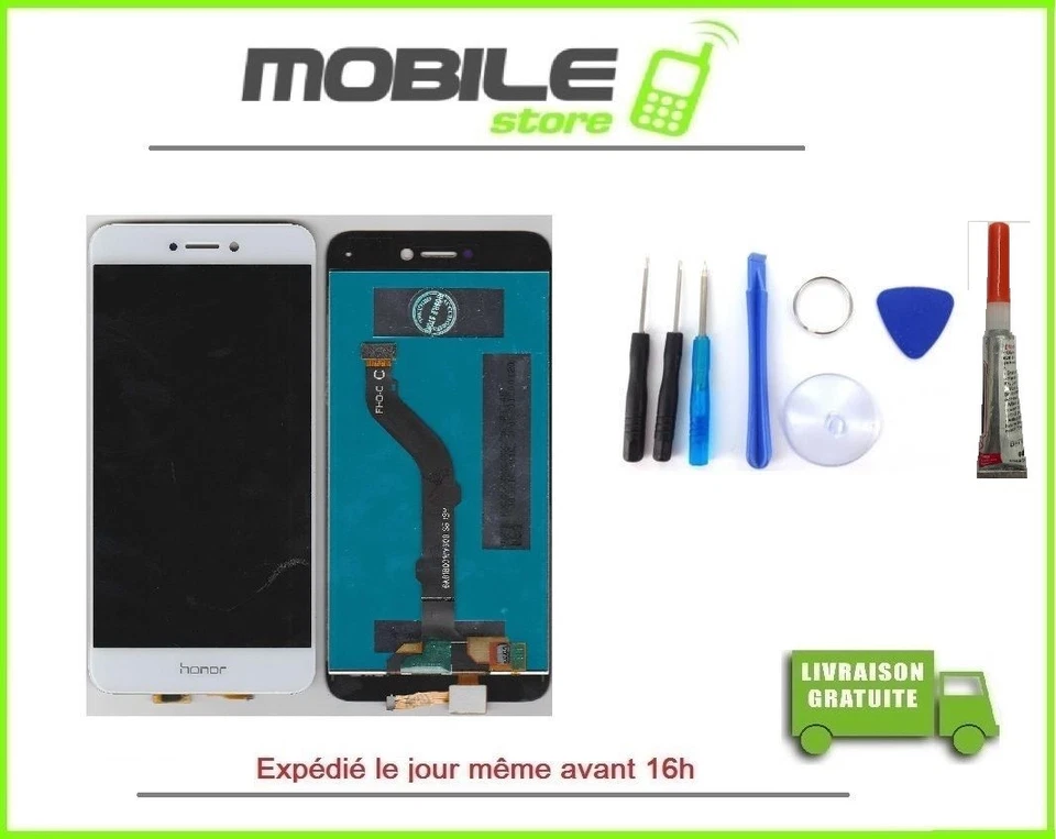 Vitre Tactile + Ecran LCD Pour HUAWEI P8 lite 2017 PRA-LX1 LA1 blanc Outils+Coll - Photo 1/1