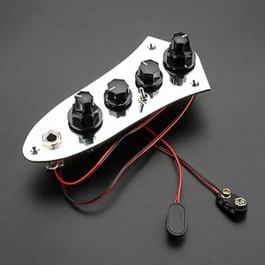 Guitar Bass Control Plate Pre Wired for Jazzes Bass Electric Bass Instrument - Picture 1 of 12