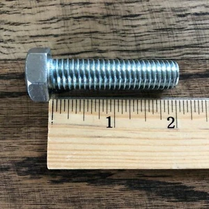 Schrauben Dottie MB122 1/2" x 2" Sechskantgewindebohrer verzinkt Vollgewinde (50 Stück) - Bild 1 von 8