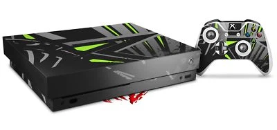 Skin for XBOX One X Console Controller Baja 0023 Lime Green Decal - Image 1 of 3