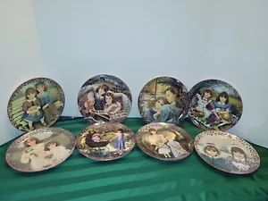 Set of 8 Chantal Poulin Bradford Exchange "Kindred Moments" Sisters Plates - Picture 1 of 19