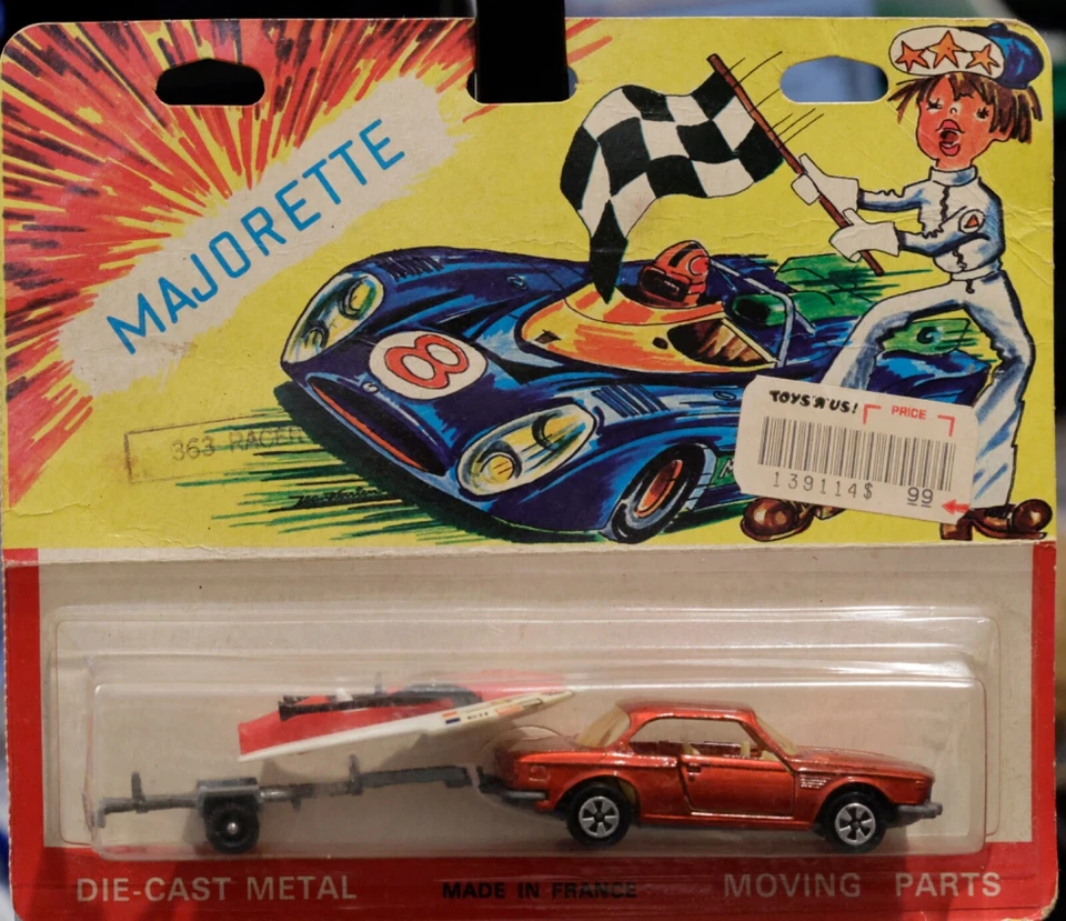 Majorette 1:64 BMW 3.0 CS with Speed Boat and Trailer - Brand New Never Opened - Image 1 of 1