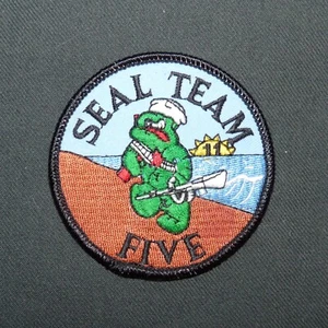 Parche de colección de cinco unidades bordadas del equipo SEAL de la Marina de los Estados Unidos (3") - Imagen 1 de 1