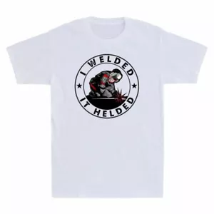 Helded Short Shirt Cotton Funny Men's I T Novelty Welded Tee Sleeve It - Picture 1 of 5