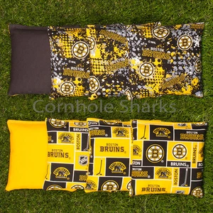 Cornhole Sitzsäcke 8er Set ACA Regulierungssäcke Boston Bruins kostenloser Versand!! - Bild 1 von 2