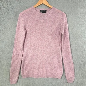 Tahari Cashmere Sweater Womens Small Pink Long Sleeve pullover FLAW HOLE - Picture 1 of 13
