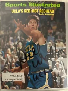 BILL WALTON SIGNED SPORTS ILLUSTRATED MAGAZINE 1972 w/ JSA cert - Picture 1 of 2