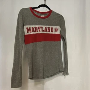NCAA University of Maryland Terps Pink by Victoria's Secret Women’s XS Shirt Red - Picture 1 of 8