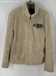 Pendleton Beige Fleece Regular Fit Long Sleeve Full-Zip Womens Jacket Size M - Picture 1 of 4