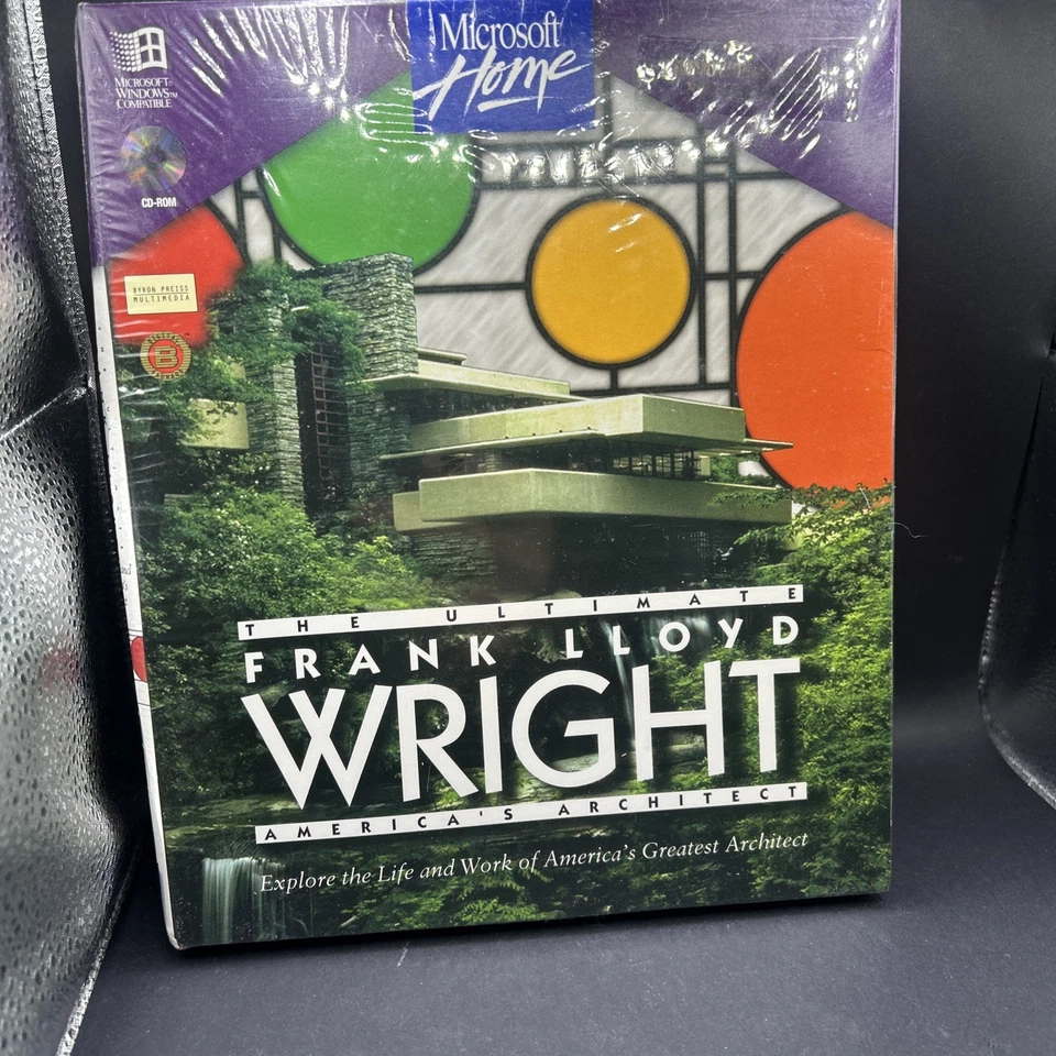NEW RARE The Ultimate Frank Lloyd Wright MacOS CD-ROM Microsoft Home 1995 SEALED - Image 1 of 1