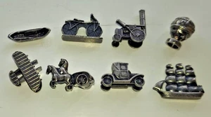 RARE SET of 8 TOKENS for MONOPOLY German Special Edition - WELTREISE - RARE - Picture 1 of 7