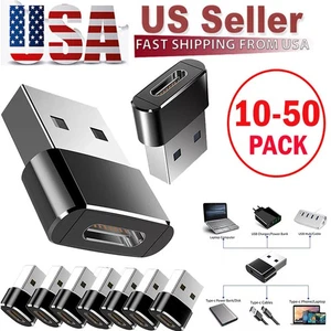 10-50er Pack USB C 3.1 Typ C Buchse auf USB 3.0 Typ A Stecker Port Konverter Adapter - Bild 1 von 21