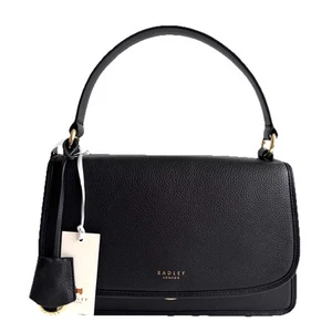 RADLEY Cording Street Black Leather Medium Crossbody Grab Bag - New - RRP £239 - Picture 1 of 9