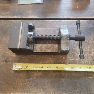 Vintage Markenlos Maschinist Bohrer Presse Schraubstock Schwerlast Werkzeug - Bild 1 von 8