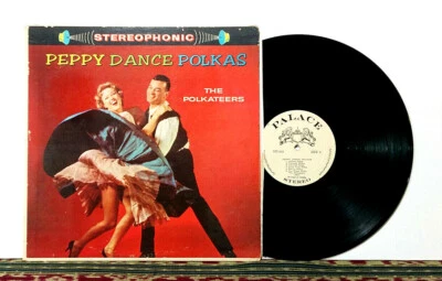 The Polkateers ‎– Peppy Dance Polkas - 1960 LP - Stereophonic - VG+ Vinyl - Image 1 of 3