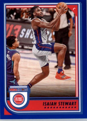 2022-23 Hoops #63 Isaiah Stewart Blue Detroit Pistons - Image 1 of 2