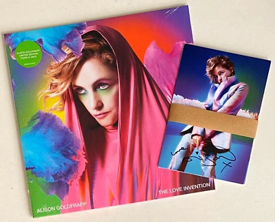 ALISON GOLDFRAPP * THE LOVE INVENTION * LIMITED PURPLE VINYL w/ SIGNED POSTCARDS Foto 1 de 4