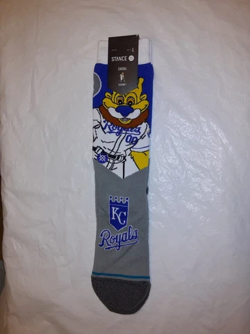 Stance Kansas City Royals MLB Royals Mascot Socks Large Men's 9-13 NWT Cover