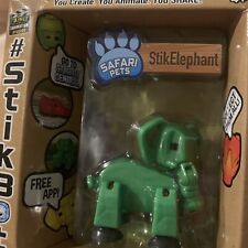 Stikbot SAFARI PETS Elephant  Solid Green Create, Animate, Share Toy BRAND NEW!