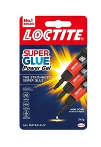 Loctite Mini Trio Super Glue 3 x 1g Super Strong Instant Strength Power Gel - Picture 1 of 1