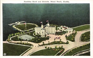 Miami Beach, FL Nautilus Hotel and Grounds Postcard Unposted - Picture 1 of 2