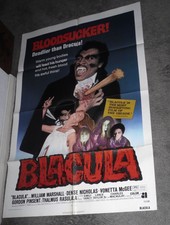 BLACULA original 1972 BLAXPLOITATION one sheet movie poster WILLIAM MARSHALL