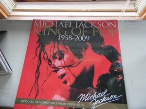 Michael Jackson King of Pop official 16 month calendar 2009-2010 NEW Collectible - Picture 1 of 5