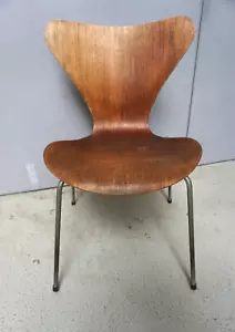 Fritz Hansen Arne Jacobsen Design Stuhl Chair Serie 7 Teak 50er (F025-443) - Bild 1 von 12