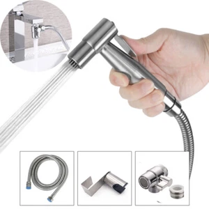 Handheld WC Bidet Sprühgerät Kit für Toilette mit Schlauch Wasserventil Halter - Imagen 1 de 18