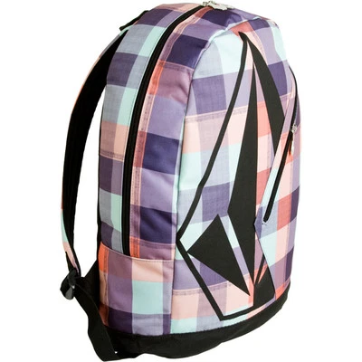 MUJER NIÑA VOLCOM MESSAROUND MOCHILA PÚRPURA MULTI LOGO BOLSO ESCOLAR NUEVO $55 Foto 1 de 2
