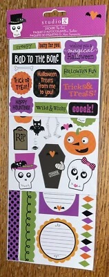 K&Company Studio G Fun Pack HALLOWEEN 31 de octubre Esqueleto Diario Borde Pegatinas Foto 1 de 4