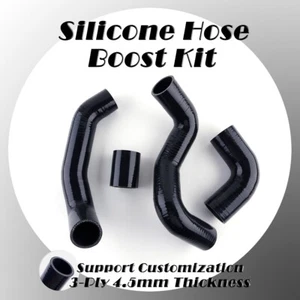 Black Silicone Intercooler Hose Fit Land Rover Freelander TD4 2.0 Boost Pipe - Picture 1 of 9