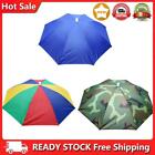 Foldable Adjustable Umbrella Hat Outdoor Camping Fishing Hiking Sun Shade Cap